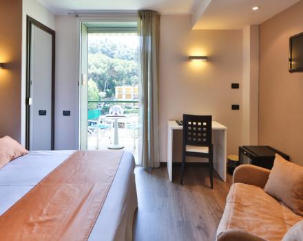 The Best Western Hotel Regina Elena nestled between Mount of Portofino and the sea.