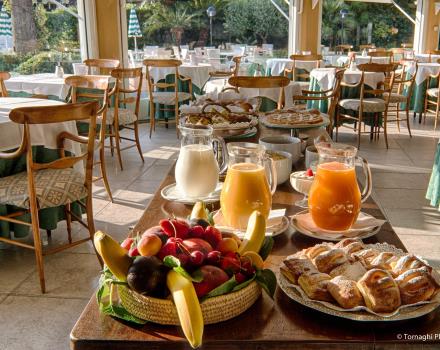 Rich breakfast buffet at the BW hotel Regina Elena Santa Margherita Ligure